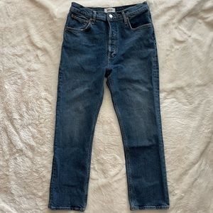 Agolde Riley Straight Jeans Cropped